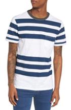 Men's The Rail Slub Stripe Ringer T-shirt - Blue
