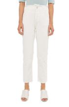Women's Topshop Boutique High Waist Frayed Hem Jeans Us (fits Like 0) X - White