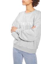 Women's Topshop Feminist Sweatshirt Us (fits Like 0) - Grey