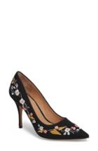 Women's Linea Paolo Embroidered Pump M - Black
