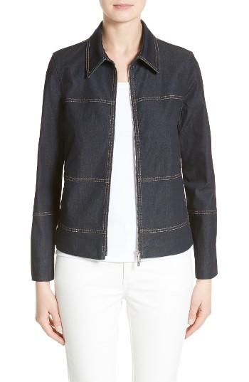 Women's Lafayette 148 New York Adaya Primo Denim Jacket