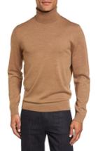 Men's Nordstrom Men's Shop Merino Wool Turtleneck Sweater, Size - Brown