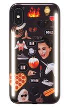 Lumee Kimoji Collage Lighted Iphone Case - Black