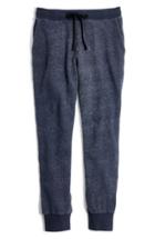 Women's Madewell Terry Trouser Sweatpants, Size - Blue