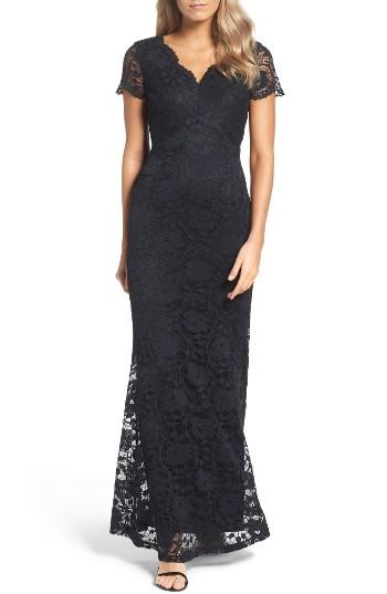 Women's Ellen Tracy Lace Gown - Black