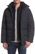 Men's Andrew Marc Carlton Quilted Parka, Size - Black