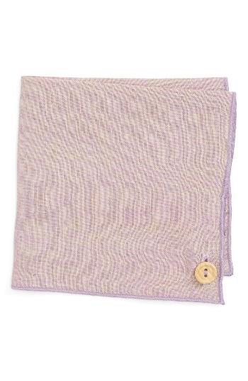 Men's Armstrong & Wilson Iridescent Glass Linen Pocket Square