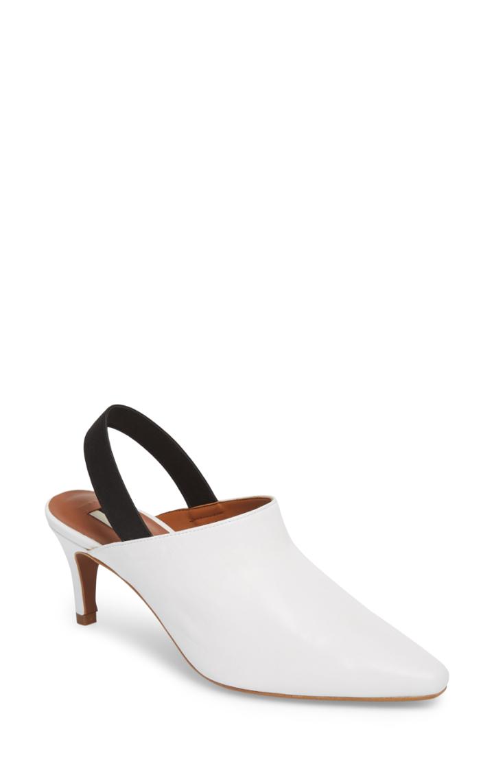 Women's Topshop Jones Slingback Pump .5us / 37eu - White