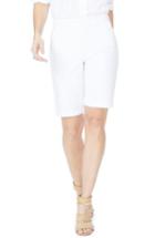 Women's Nydj Stretch Twill Bermuda Shorts - White