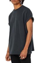 Men's Topman Short Sleeve Sweatshirt - Black