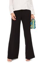 Women's Topshop Clean High-waist Wide Leg Trousers Us (fits Like 0) - Black