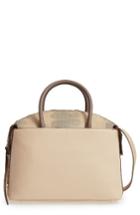 Louise Et Cie Lona Embossed Leather Satchel - White