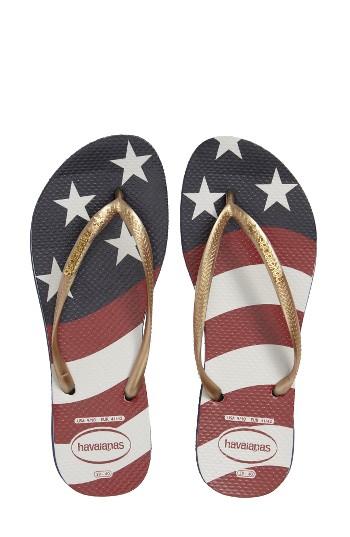 Women's Havaianas 'slim' Flip Flop /36 Br - Blue