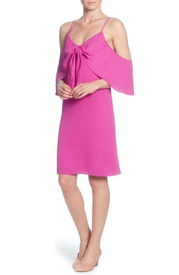 Women's Catherine Catherine Malandrino Eden Cold Shoulder Dress - Purple