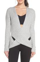 Women's Zella Wrap Sweater, Size - Grey
