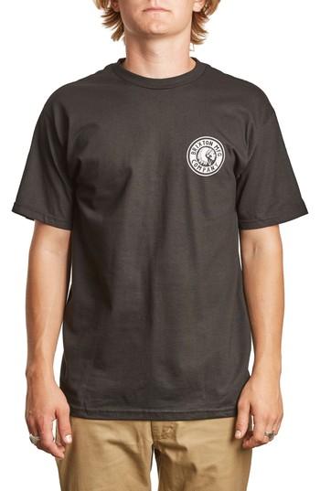 Men's Brixton Rival Ii Graphic T-shirt, Size - Black