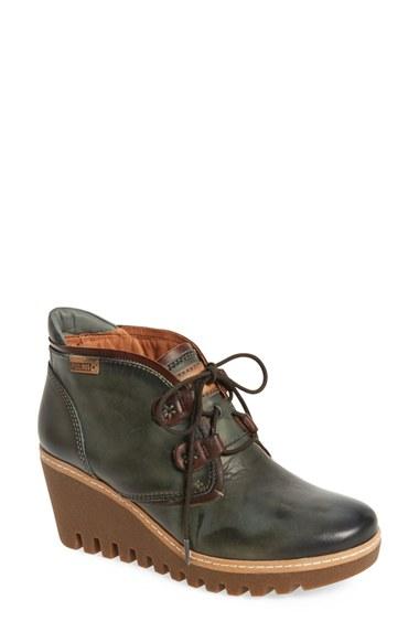 Women's Pikolinos 'maple' Wedge Bootie Eu - Green