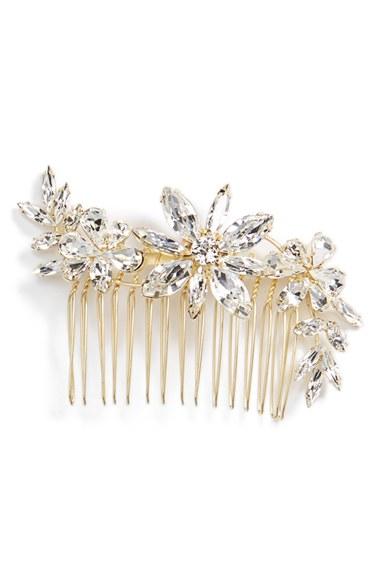 Camilla Christine Large Crystal Flower Comb