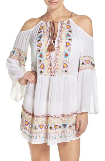 Women's Nanette Lepore Cold Shoulder Cover-up Dress