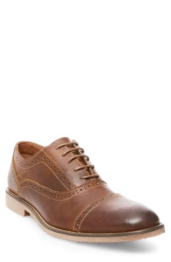 Men's Steve Madden Raine Cap Toe Oxford M - Brown