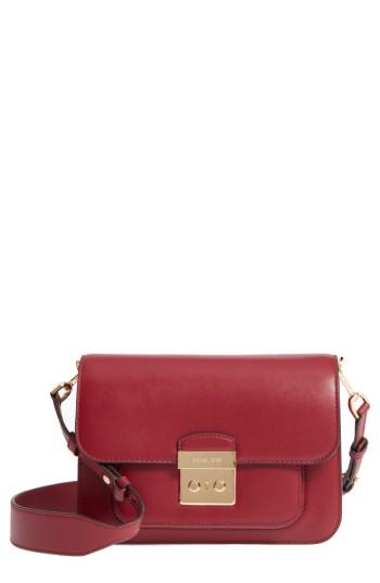 Michael Michael Kors Large Sloan Editor Leather Shoulder Bag - Red