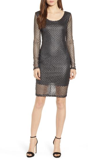 Women's Sentimental Ny Sequin Sheath Dress - Black