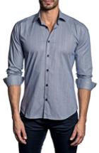 Men's Jared Lang Trim Fit Mixed Print Sport Shirt - Blue