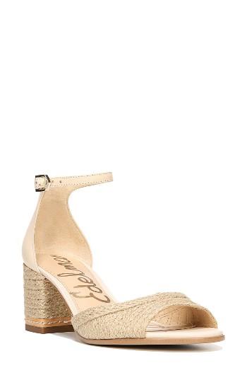 Women's Sam Edelman Susie 2 Ankle Strap Sandal .5 M - Beige