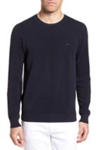 Men's Lacoste Pique Cotton Sweater (m) - Blue