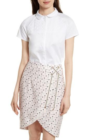 Women's Ted Baker London Primi Pintuck Shirt - White