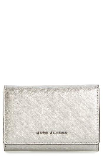 Women's Marc Jacobs Metallic Leather Wallet -