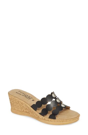 Women's Tuscany By Easy Street Torina Slide Sandal N - Black