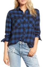 Women's Rails Rex Studded Flannel Shirt, Size - Blue