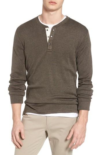 Men's 1901 Heathered Henley - Green