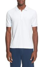 Men's Atm Anthony Thomas Melillo Stitched Collar Cotton Pique Polo - Blue