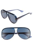 Women's Dior Lia 62mm Oversize Aviator Sunglasses - Blue