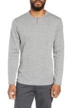 Men's Calibrate Snap Henley, Size - Grey