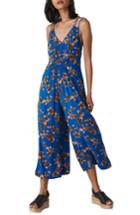 Women's Whistles Armelle Capri Print Jumpsuit Us / 6 Uk - Blue