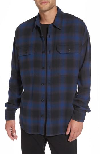 Men's Vince Ombre Buffalo Plaid Sport Shirt