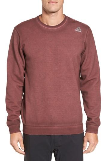 Men's Reebok Dirty Wash Sweatshirt, Size - Brown