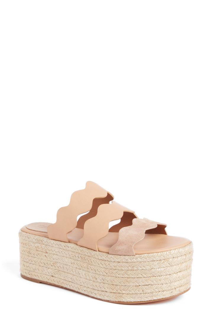 Women's Chloe Lauren Srappy Flatform Espadrille Us / 36eu - Pink