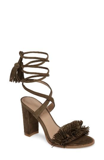 Women's Pelle Moda Faye Sandal .5 M - Green