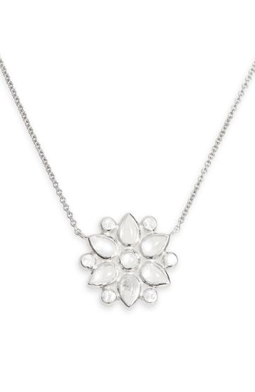 Women's Anzie Fleur Moonstone & Sapphire Pendant Necklace