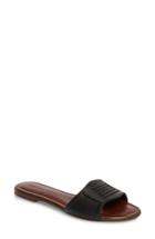 Women's Veronica Beard Faven Woven Slide Sandal Us / 37eu - Black