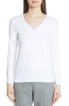 Women's Fabiana Filippi Bead Neck Sweater Us / 38 It - White