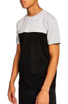 Men's Topman Colorblock T-shirt, Size - Black