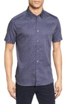 Men's Ted Baker London Indee Extra Trim Fit Geo Print Sport Shirt