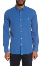 Men's Ted Baker London Carwash Modern Slim Fit Sport Shirt (s) - Blue