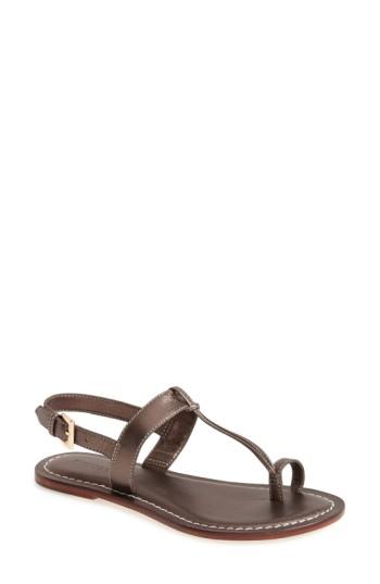 Women's Bernardo Maverick Leather Sandal M - Metallic