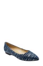 Women's Trotters Estee Pointed Toe Flat N - Blue